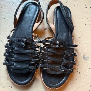 Madewell Black Woven Sandals